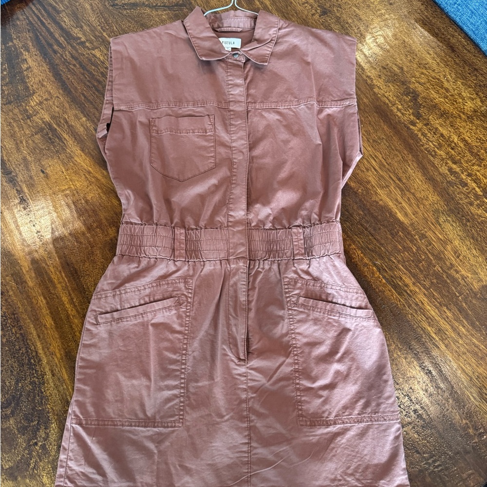 Pistola Brown Utility Dress